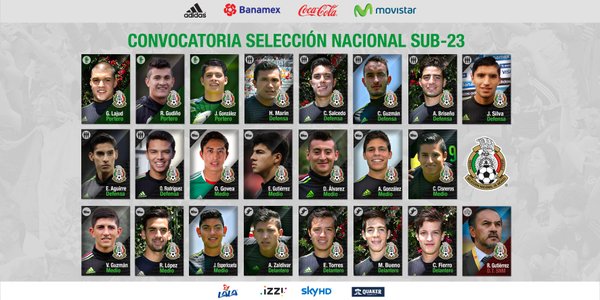 Convocatoria Seleccion Mexicana sub 23 gira Portugal