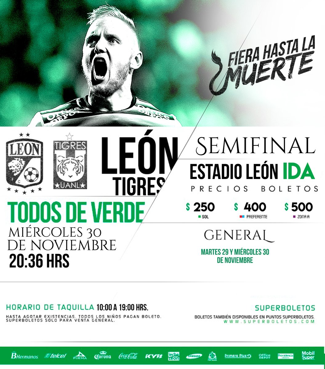 Precio de boletos Leon vs Tigres semifinal apertura 2016 - Apuntes de Futbol